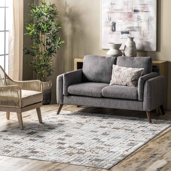 Nuloom Dallas Abstract Tiles Area Rug 5ft x 8ft ERMG01A-508 - main